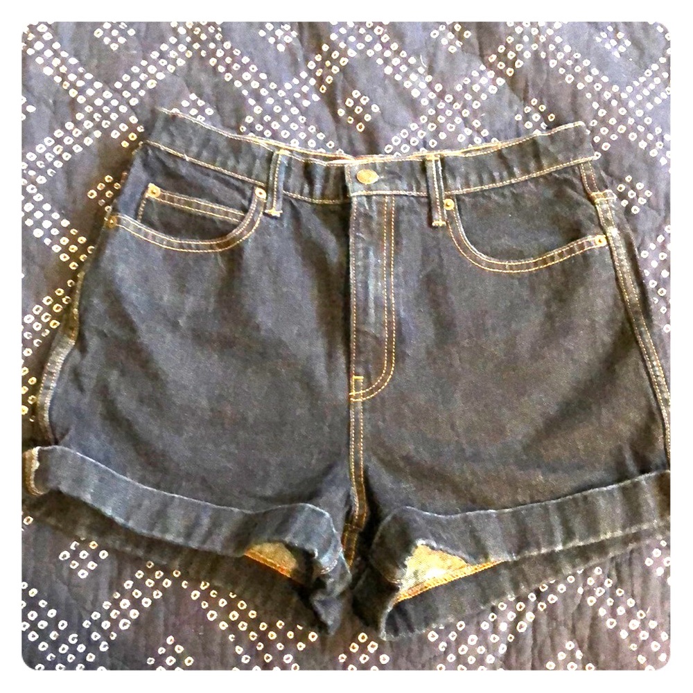 Gap high rise denim shorts